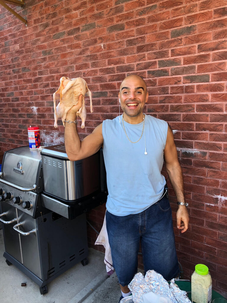 Gian cooking